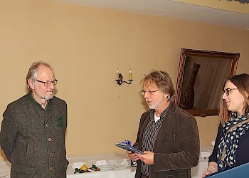 (von links nach rechts) Prof. Dr. Unger, Prof. Dr. Busch und Eva Nefen; Foto: BIS LU