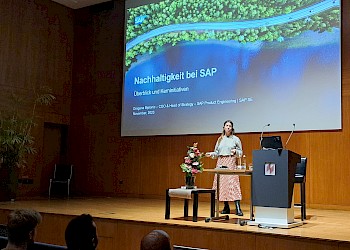 Frau Bjelonic; Chief Operation Officer und Head of Strategy SAP Product Engineering Foto: GSRN